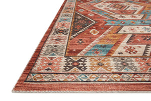 Zion Red / Multi - Rug Corner (H)