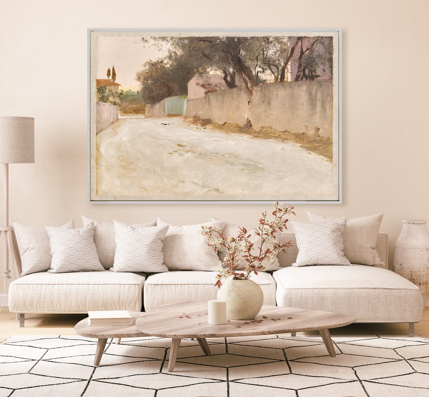 front view of A Road In The South C. 1878 luxury Artwork