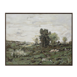 Nature canvas art by Renwil featuring a serene landscape with trees and water.