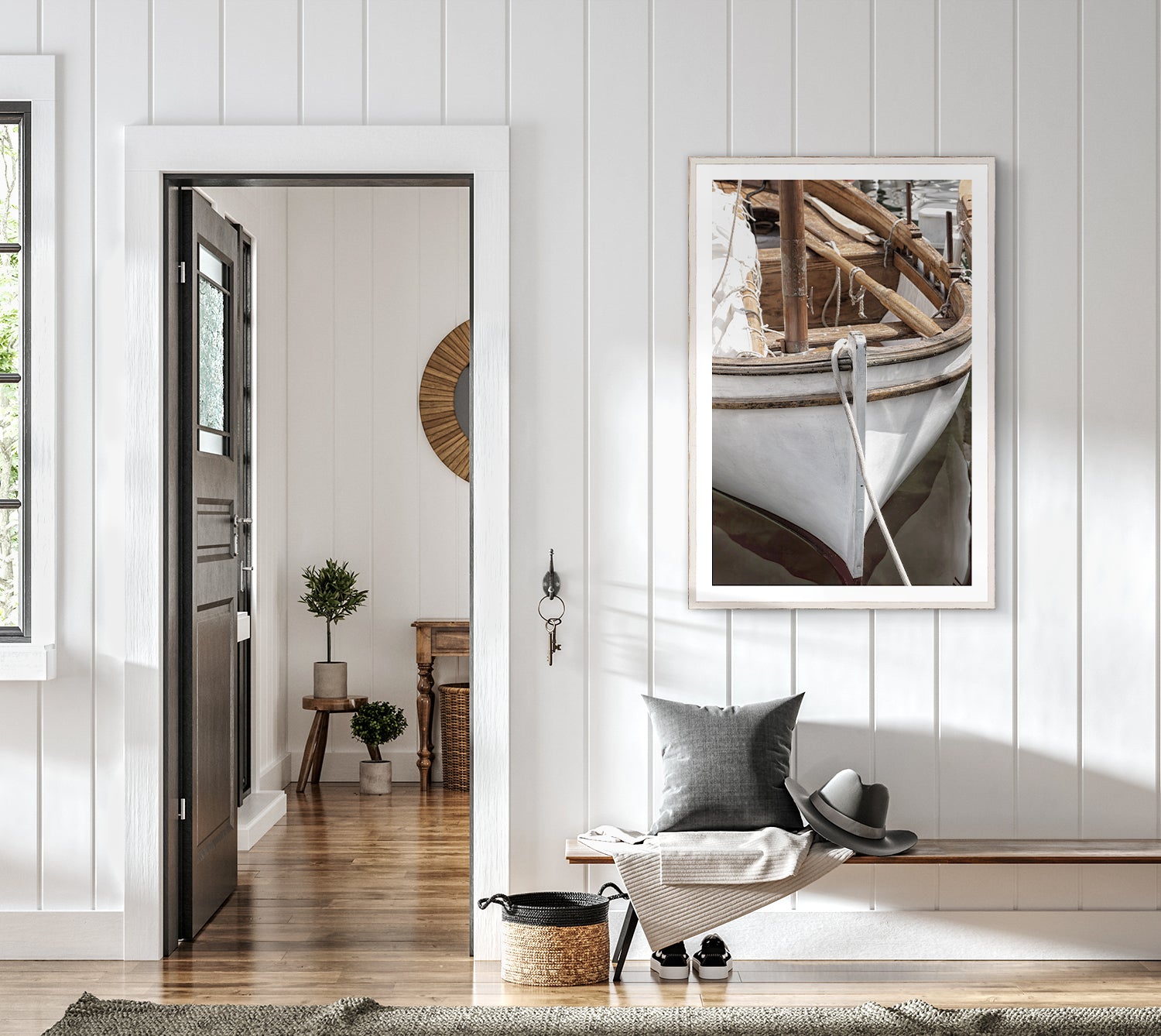 angle view of At Mooring I luxury Artwork