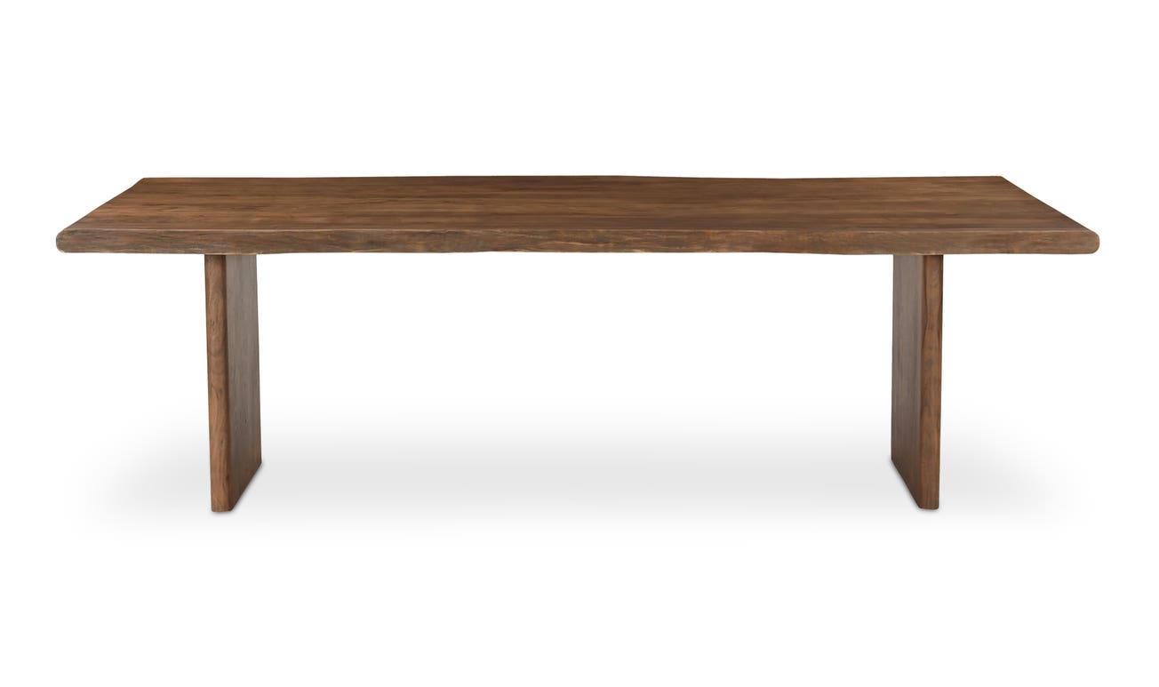 front view of Lila Large Dining Table Brown luxury Table