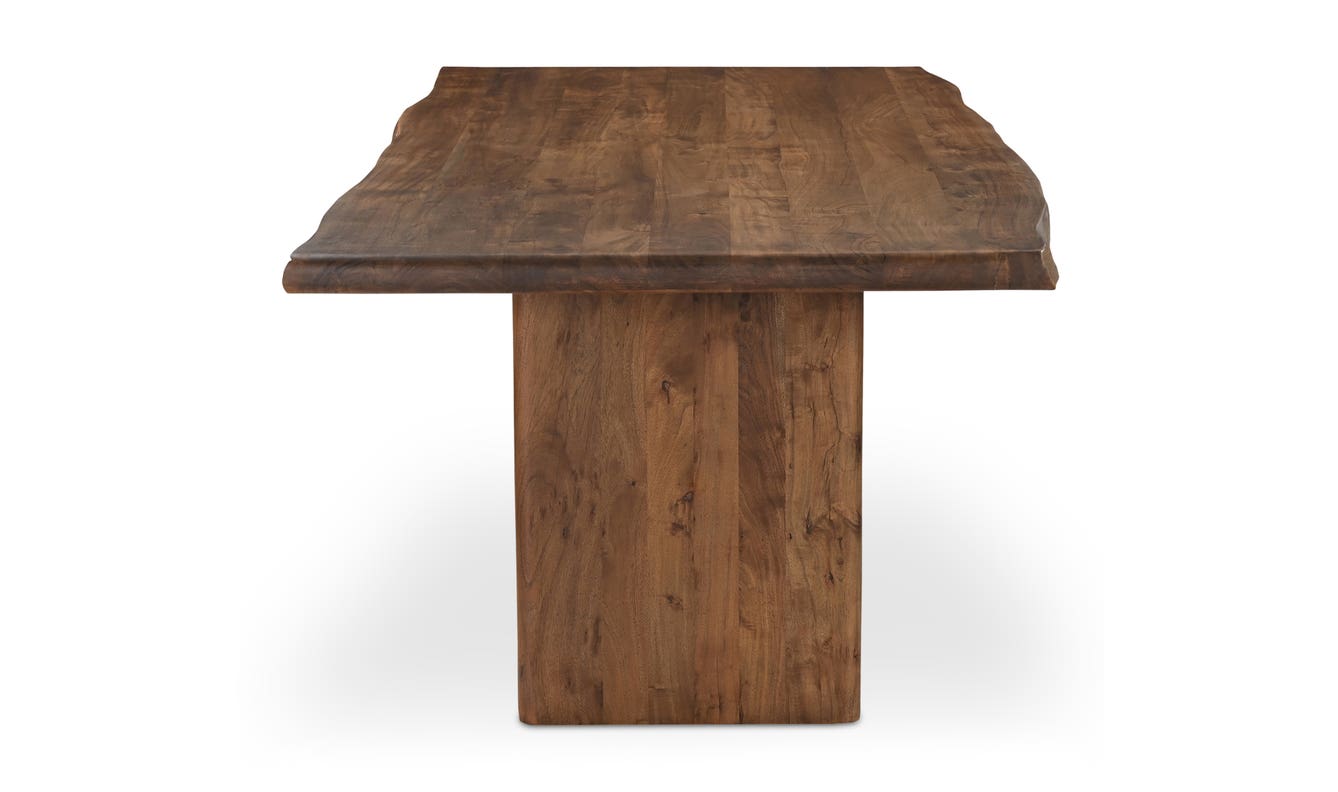 lifestyle view of Lila Large Dining Table Brown luxury Table