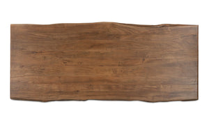 lifestyle view of Lila Large Dining Table Brown luxury Table