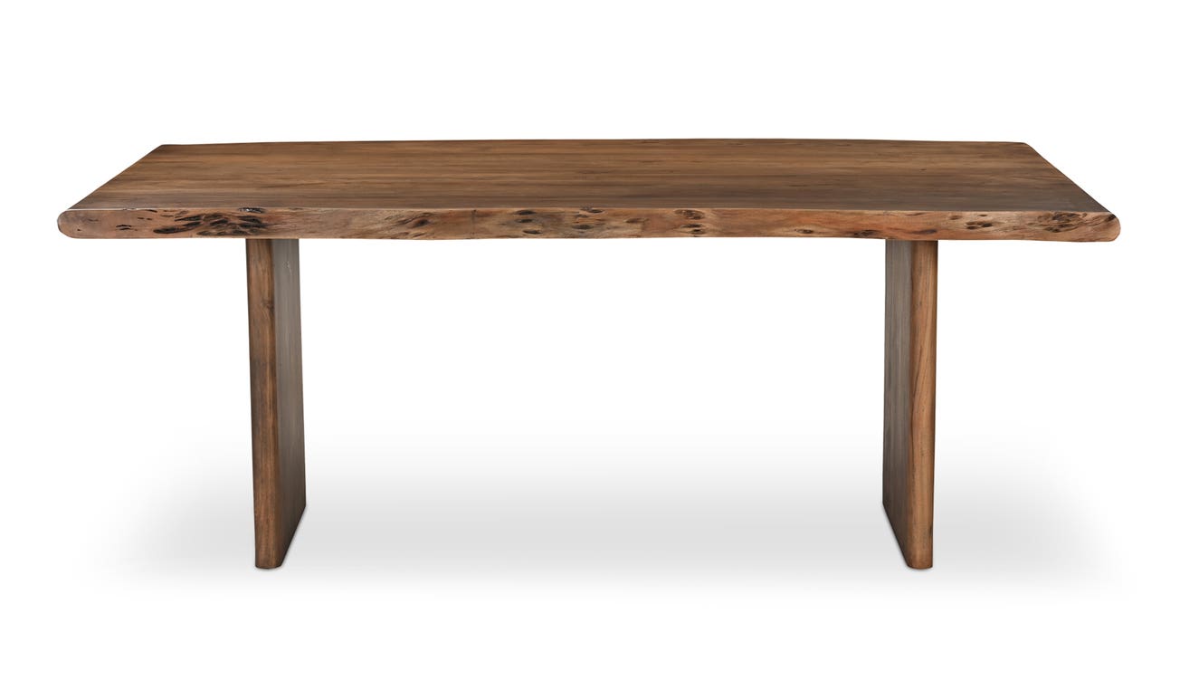 front view of Lila Small Dining Table Brown luxury Table