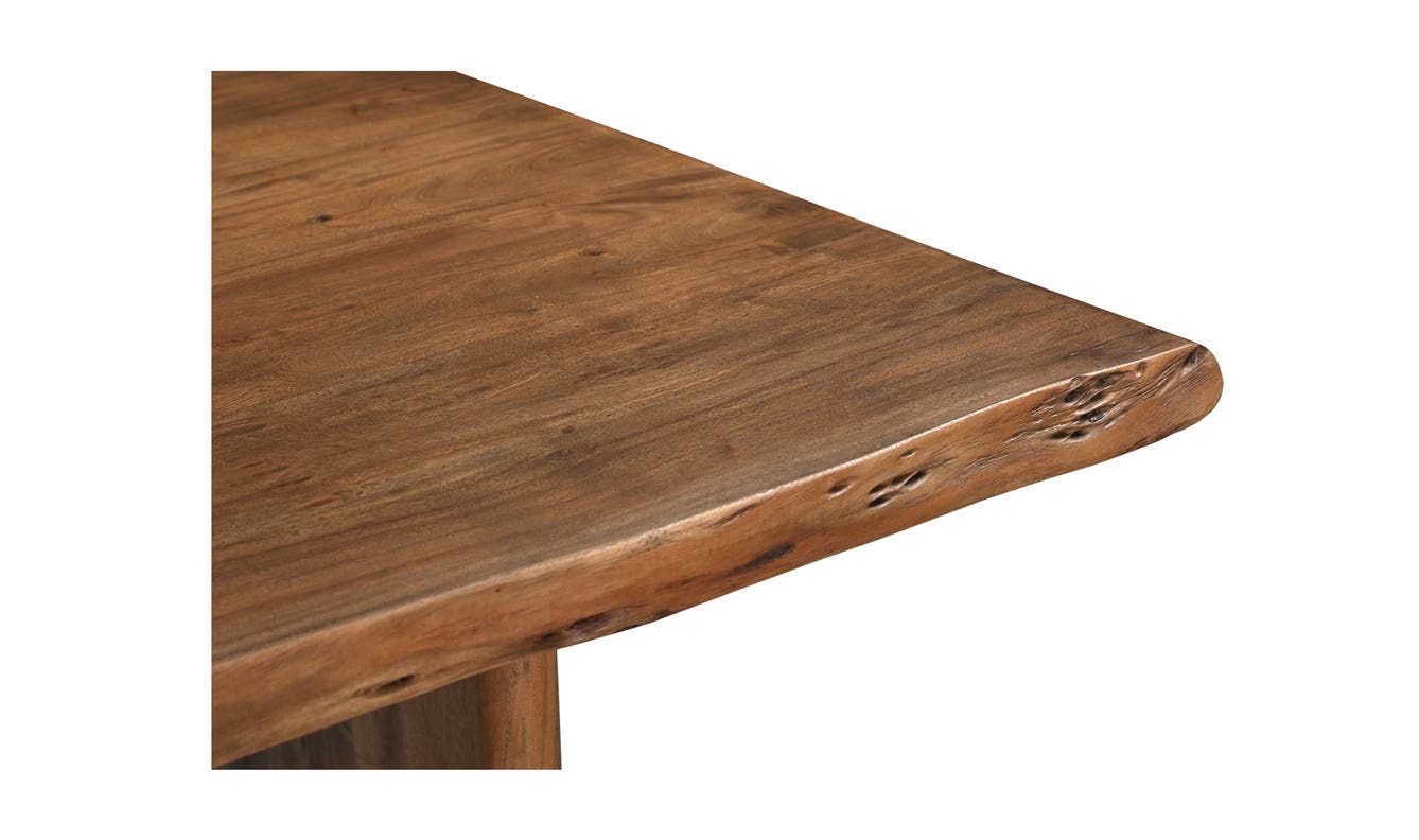 lifestyle view of Lila Small Dining Table Brown luxury Table
