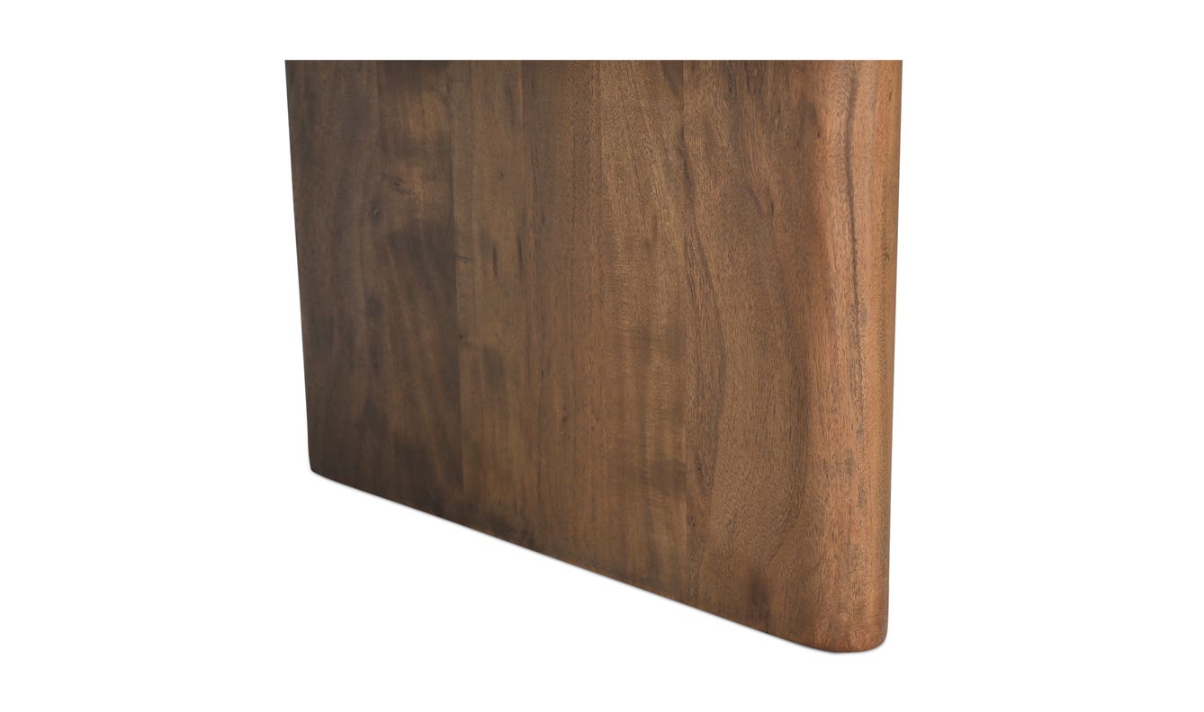 lifestyle view of Lila Small Dining Table Brown luxury Table