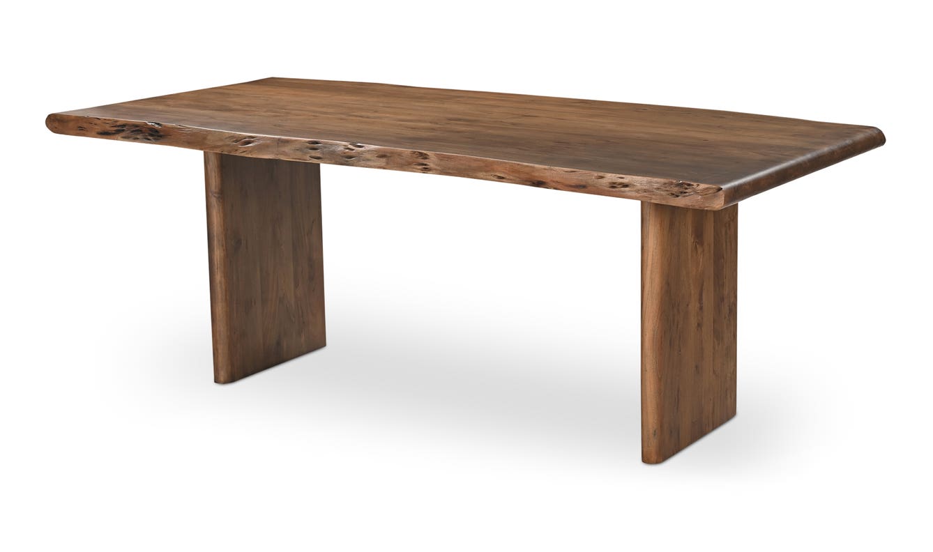 lifestyle view of Lila Small Dining Table Brown luxury Table