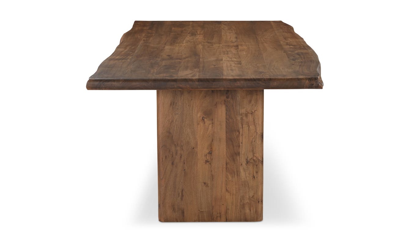 lifestyle view of Lila Small Dining Table Brown luxury Table