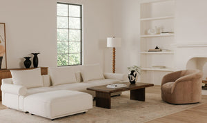 angle view of Lila Coffee Table Brown luxury Coffee Table