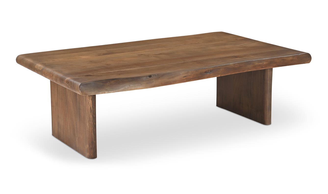 lifestyle view of Lila Coffee Table Brown luxury Coffee Table