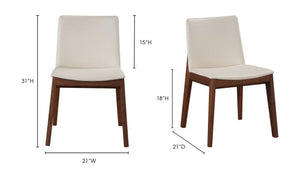 Deco Dining Chair Cream White