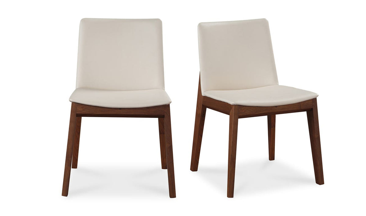 front view of Deco Dining Chair Cream White luxury Chair