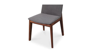 Silla de comedor Deco gris oscuro