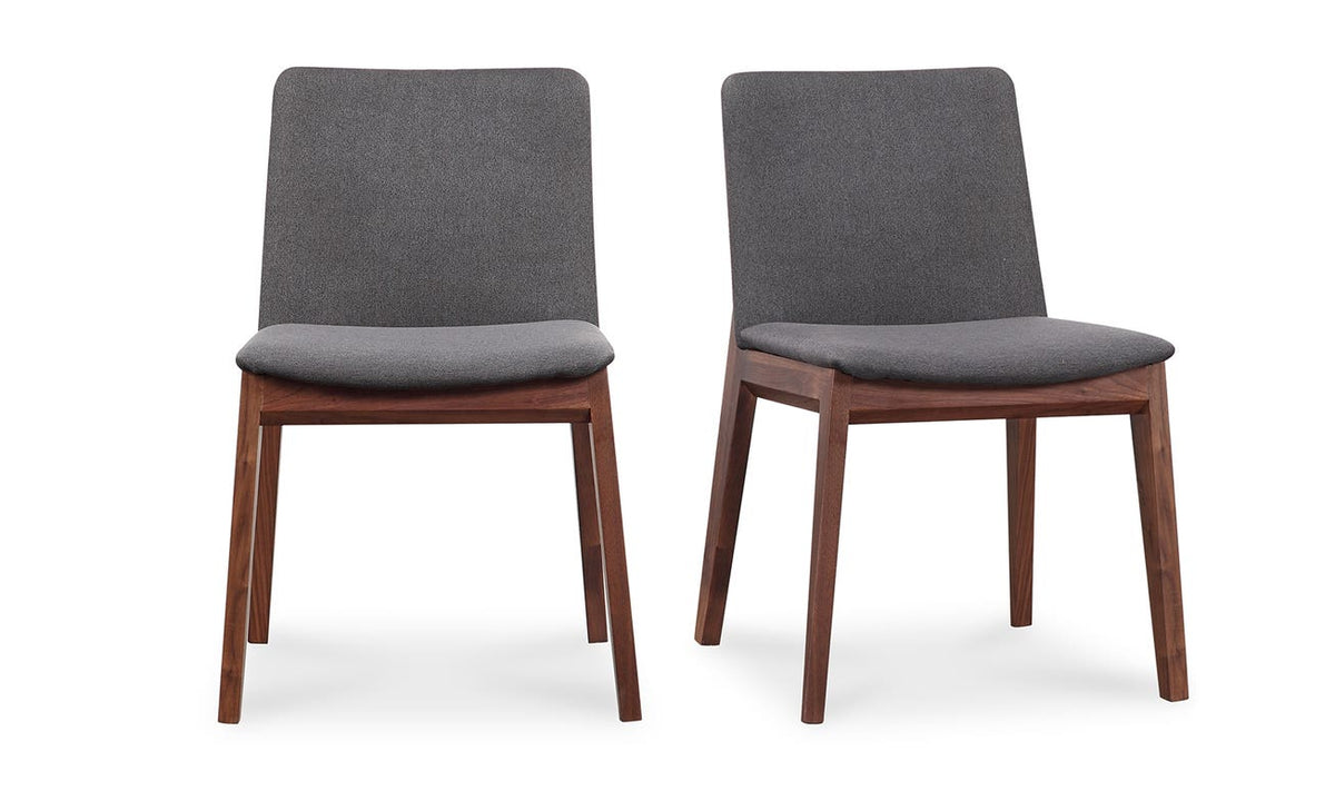 front view of Deco Dining Chair Dark Grey luxury Chair