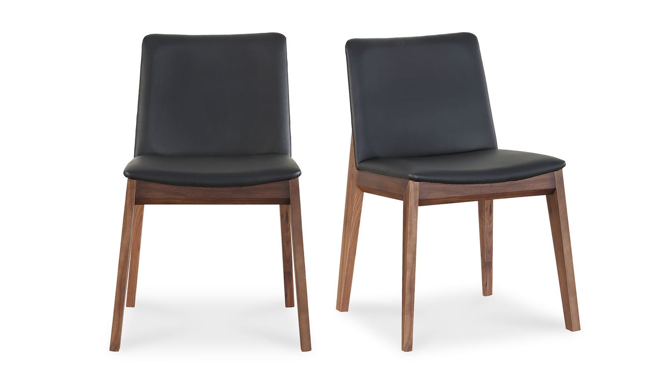 front view of Deco Dining Chair Ebony luxury Chair