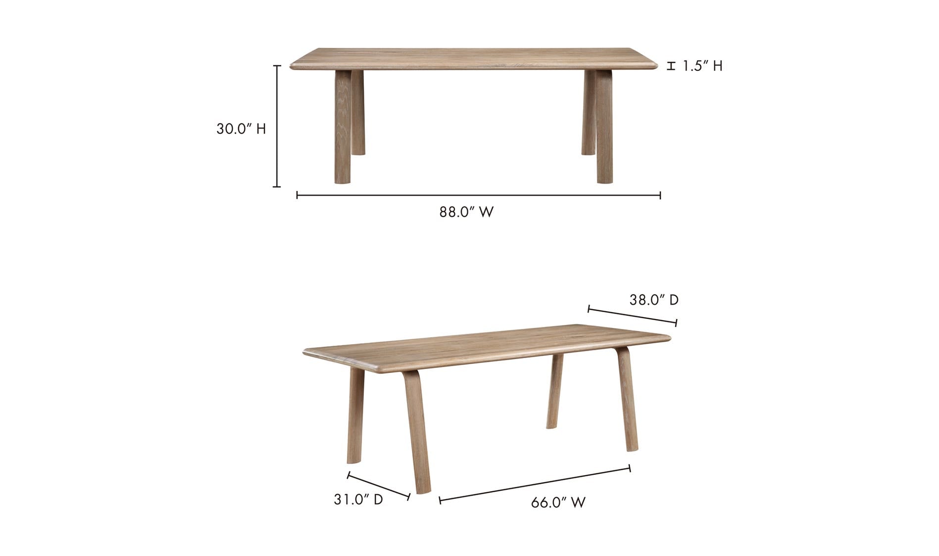 Malibu Dining Table Natural