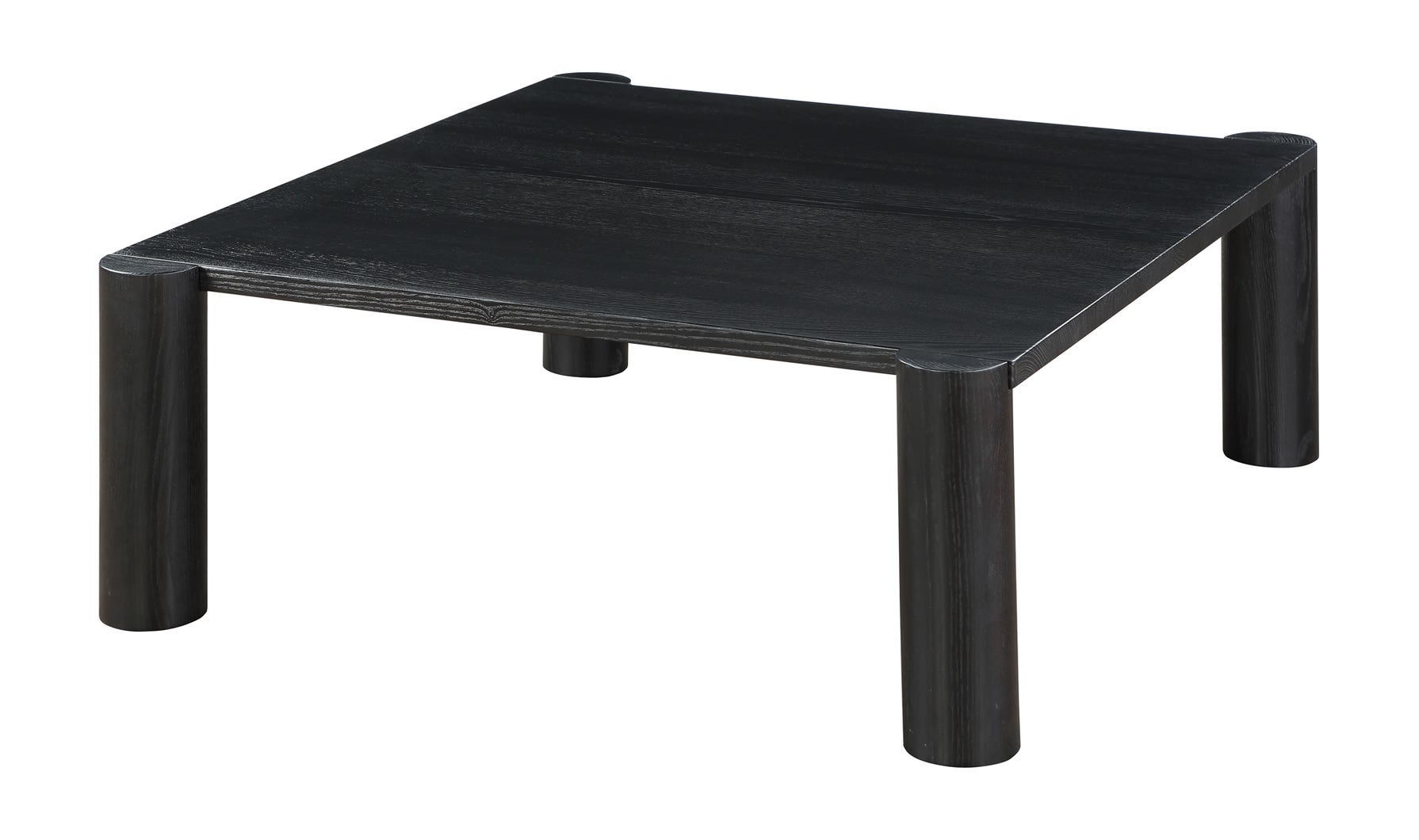 TABLE BASSE POST CHENE NOIR