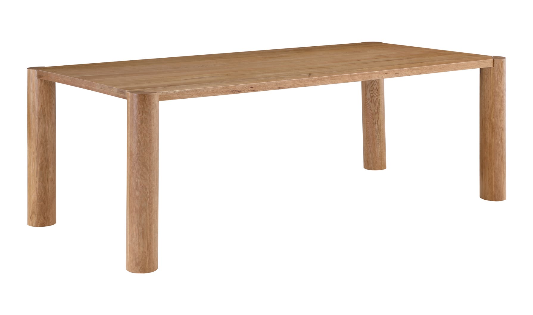 Post Dining Table Small Oak Natural