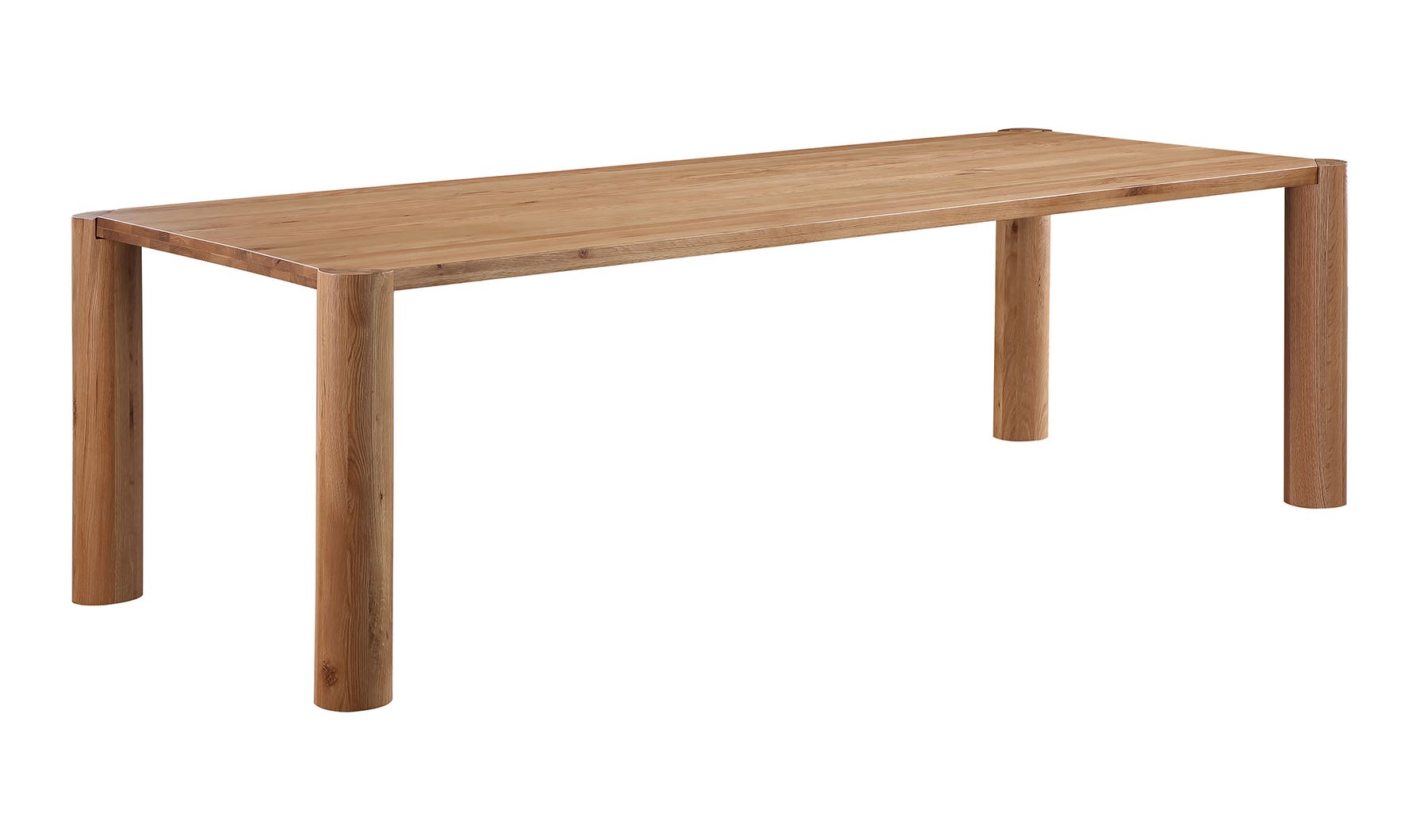 Post Dining Table Large Oak Natural