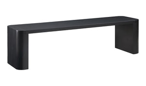 Post Dining Bench Small Black