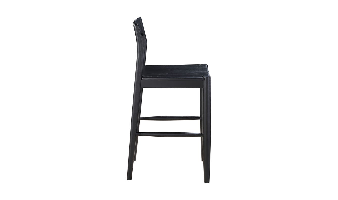 detail view of Owing Counter Stool Black luxury Chair