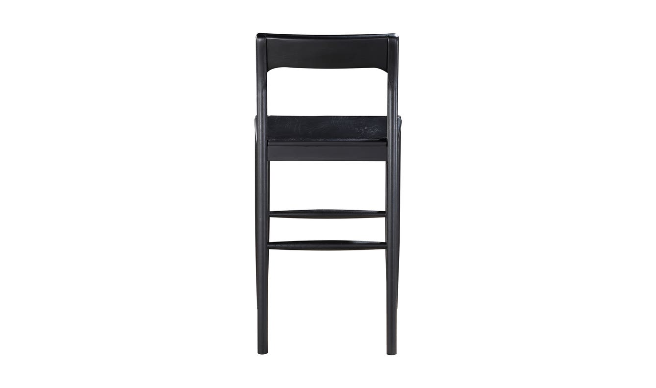 lifestyle view of Owing Counter Stool Black luxury Chair