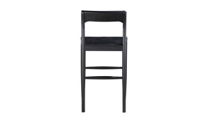 lifestyle view of Owing Counter Stool Black luxury Chair