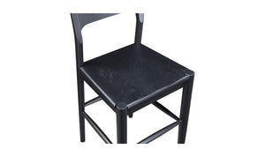 lifestyle view of Owing Counter Stool Black luxury Chair