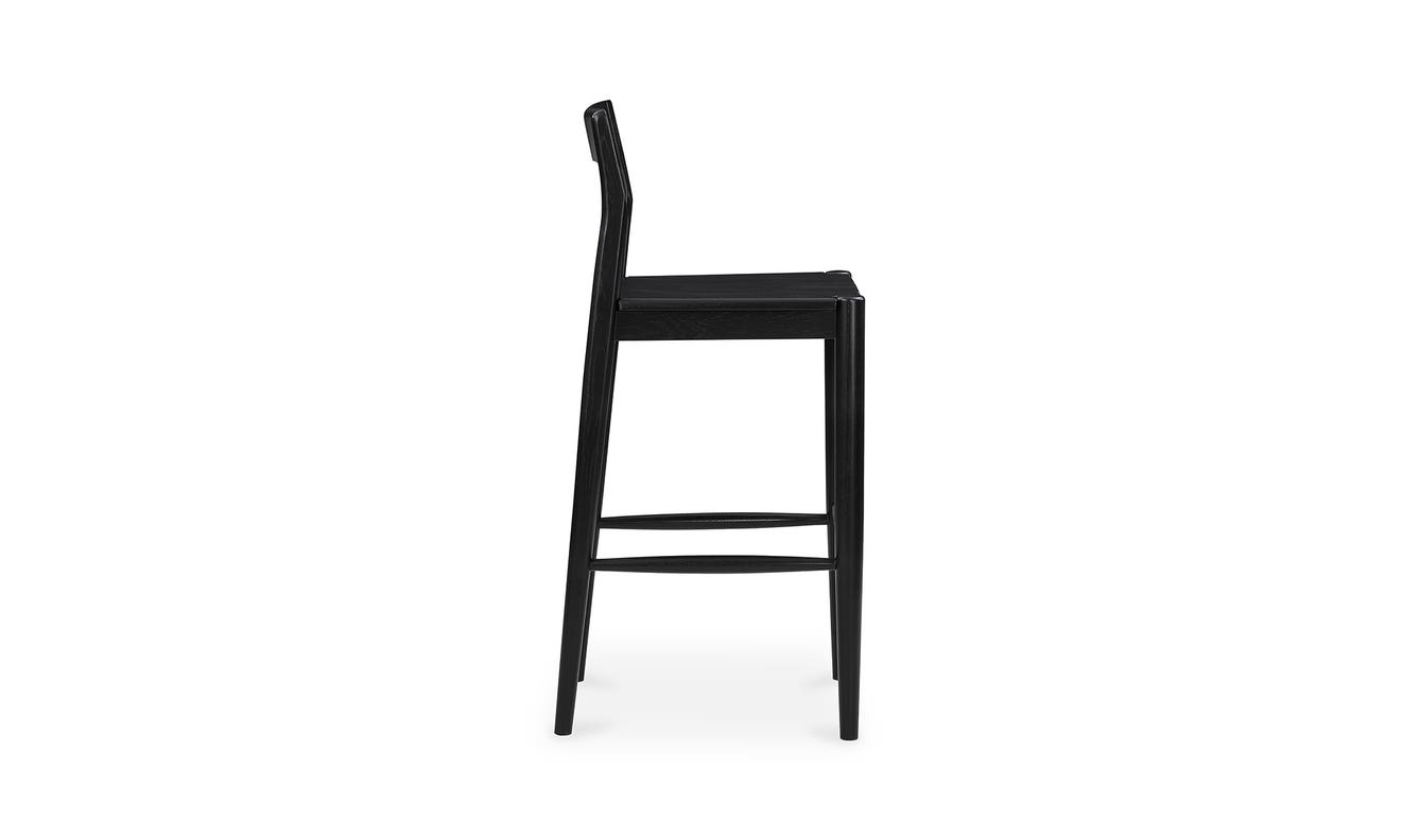 detail view of Owing Barstool Black luxury Chair