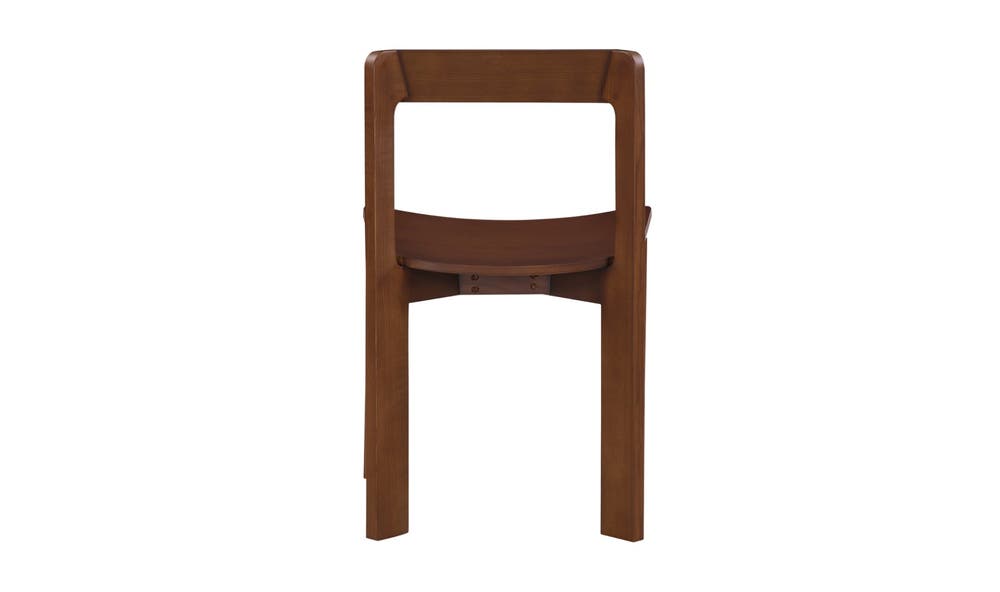 lifestyle view of Daifuku Dining Chair Set Of Two Walnut Stained Ash luxury Chair