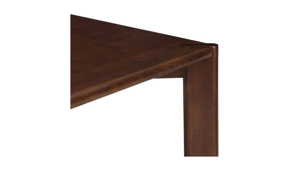 lifestyle view of Daifuku Small Dining Table Brown luxury Kitchen & Dining Room Table