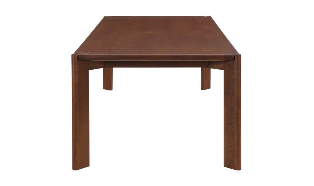 lifestyle view of Daifuku Dining Table Large Walnut Stained Ash luxury Kitchen & Dining Room Table