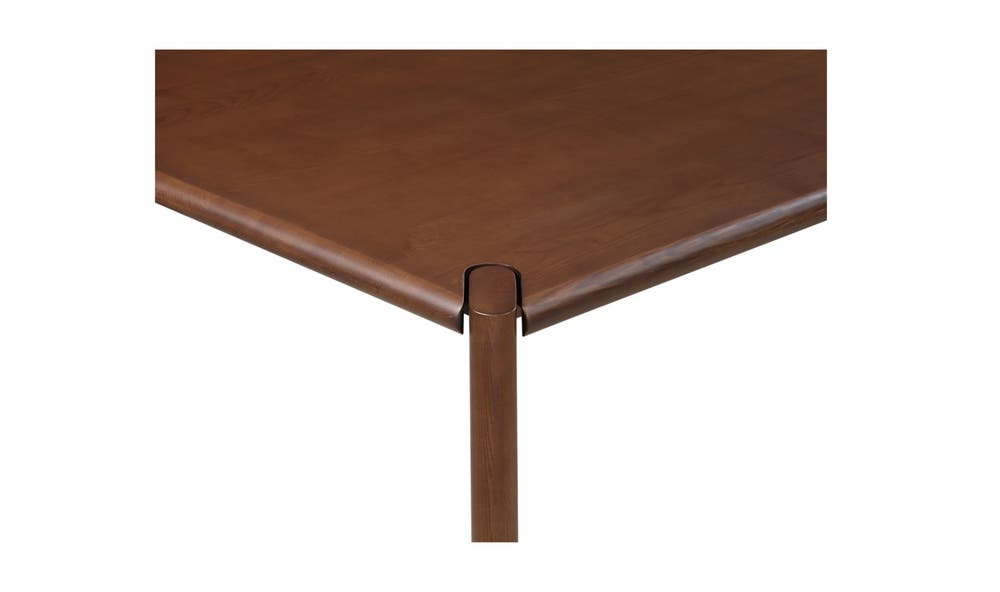 lifestyle view of Daifuku Dining Table Large Walnut Stained Ash luxury Kitchen & Dining Room Table
