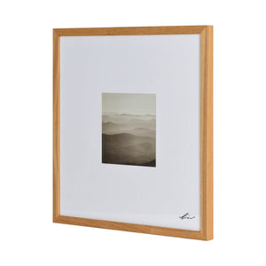 Torreys Wall Art showcasing a single framed black and white mountain landscape image with a wooden frame.