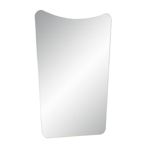 Rimini Led Mirror showcasing a modern design with a rounded top edge.