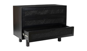 Ashton 3 Drawer Chest Black