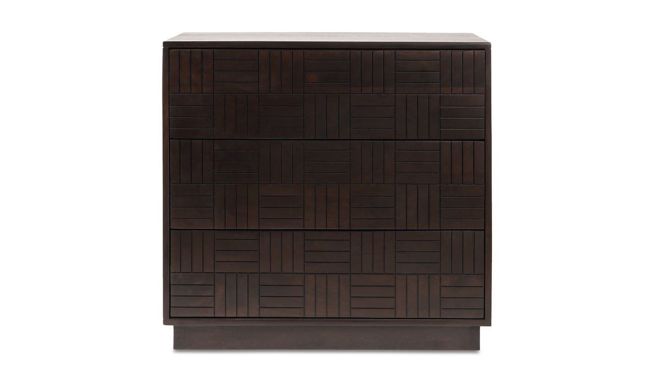 Denman 3 Drawer Chest Dark Brown