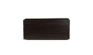 Denman 6 Drawer Dresser Dark Brown