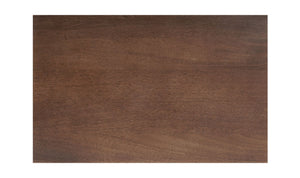lifestyle view of Rye 3 Drawer Chest Warm Brown luxury Nightstand