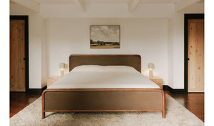 Rye Queen Bed Warm Brown