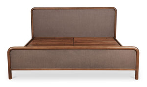 Rye Queen Bed Warm Brown