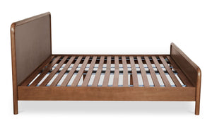 Rye Queen Bed Warm Brown