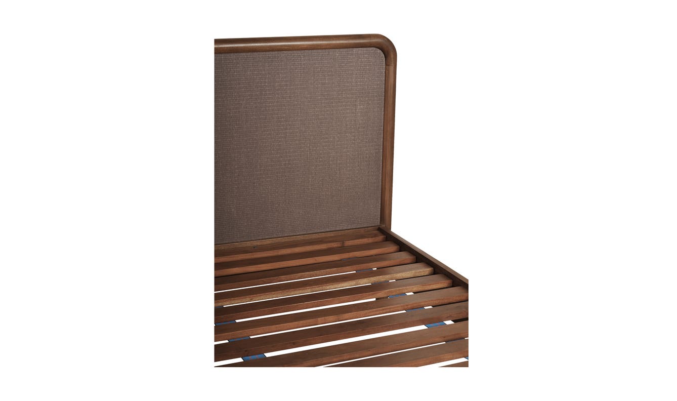 Rye Queen Bed Warm Brown