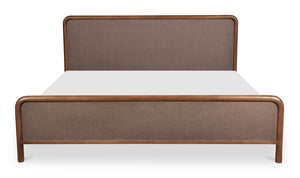 Rye King Bed Warm Brown