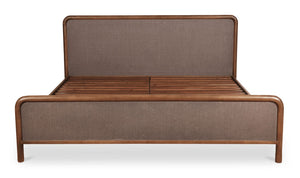 Rye King Bed Warm Brown