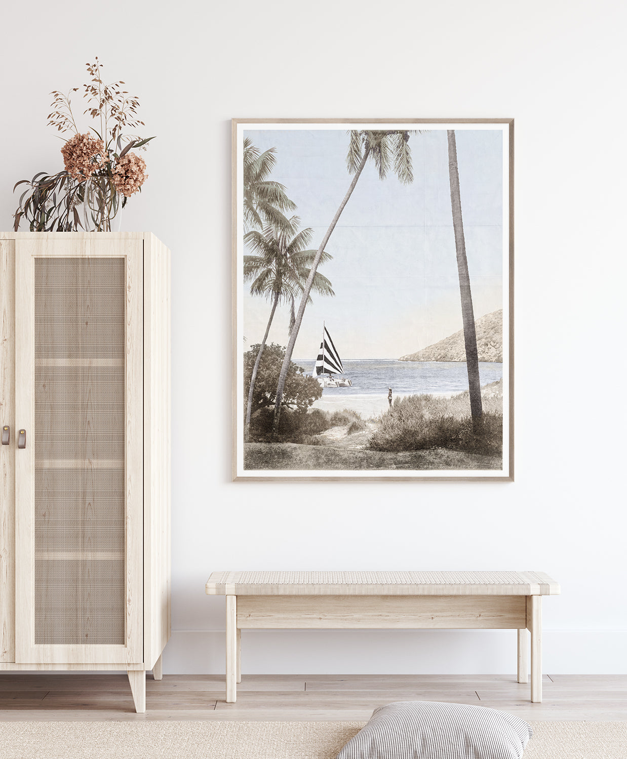 front view of Catamaran luxury Artwork