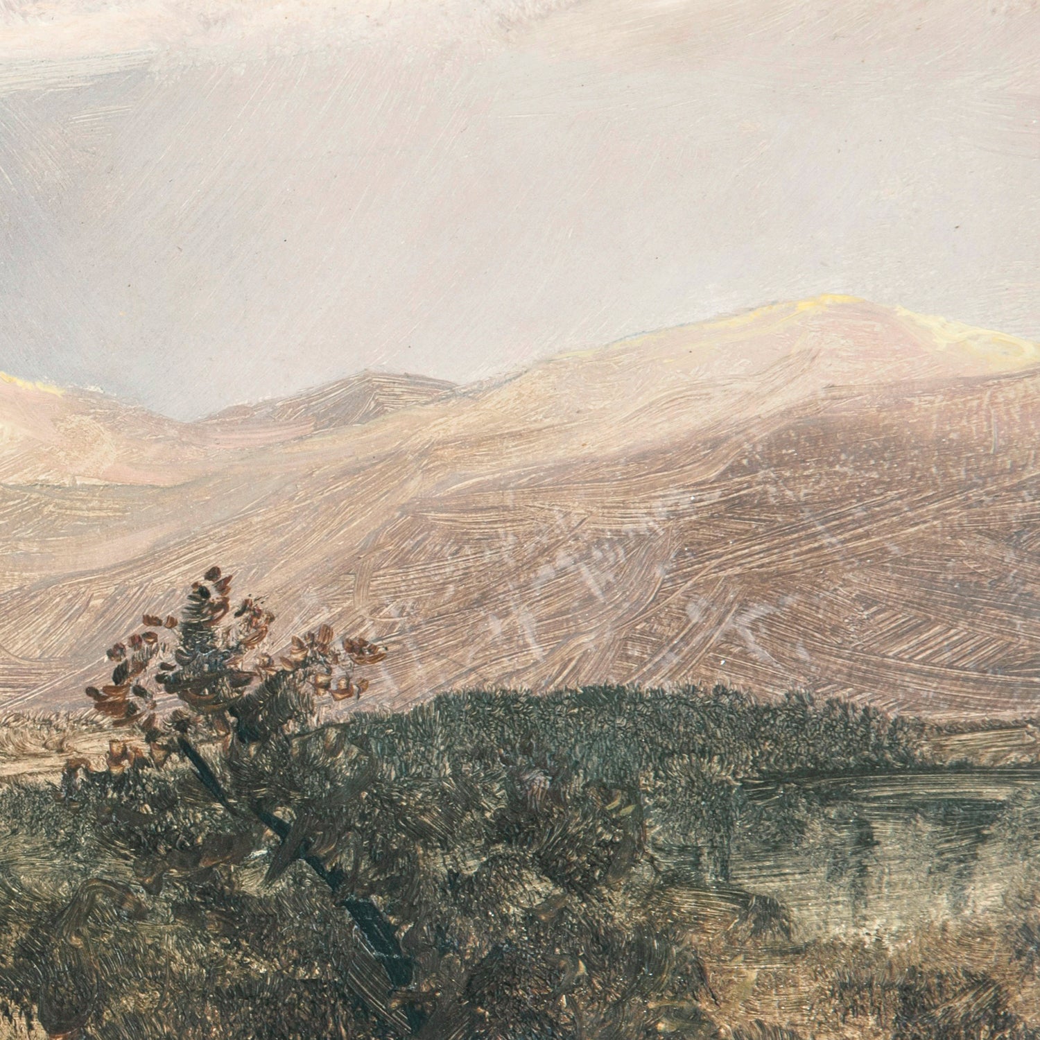 lifestyle view of Hudson River School – Catskills at Sunset C. 1870 luxury Artwork