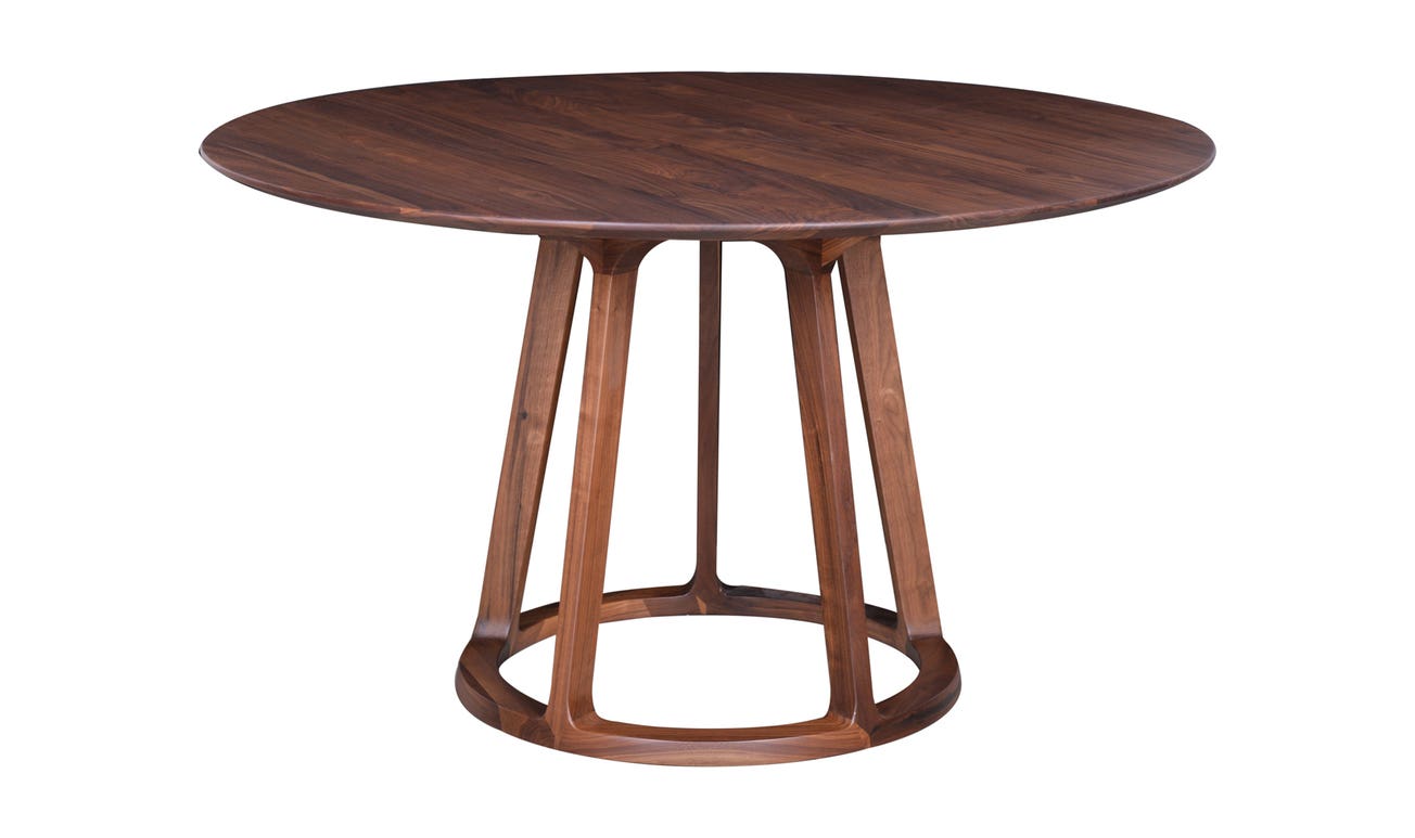 front view of Aldo Dining Table Brown luxury Kitchen & Dining Room Table