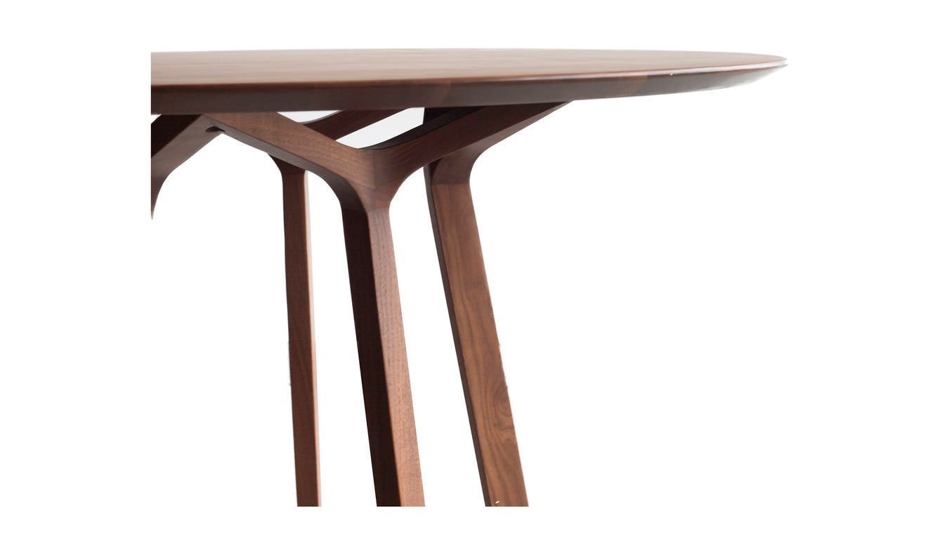 side view of Aldo Dining Table Brown luxury Kitchen & Dining Room Table