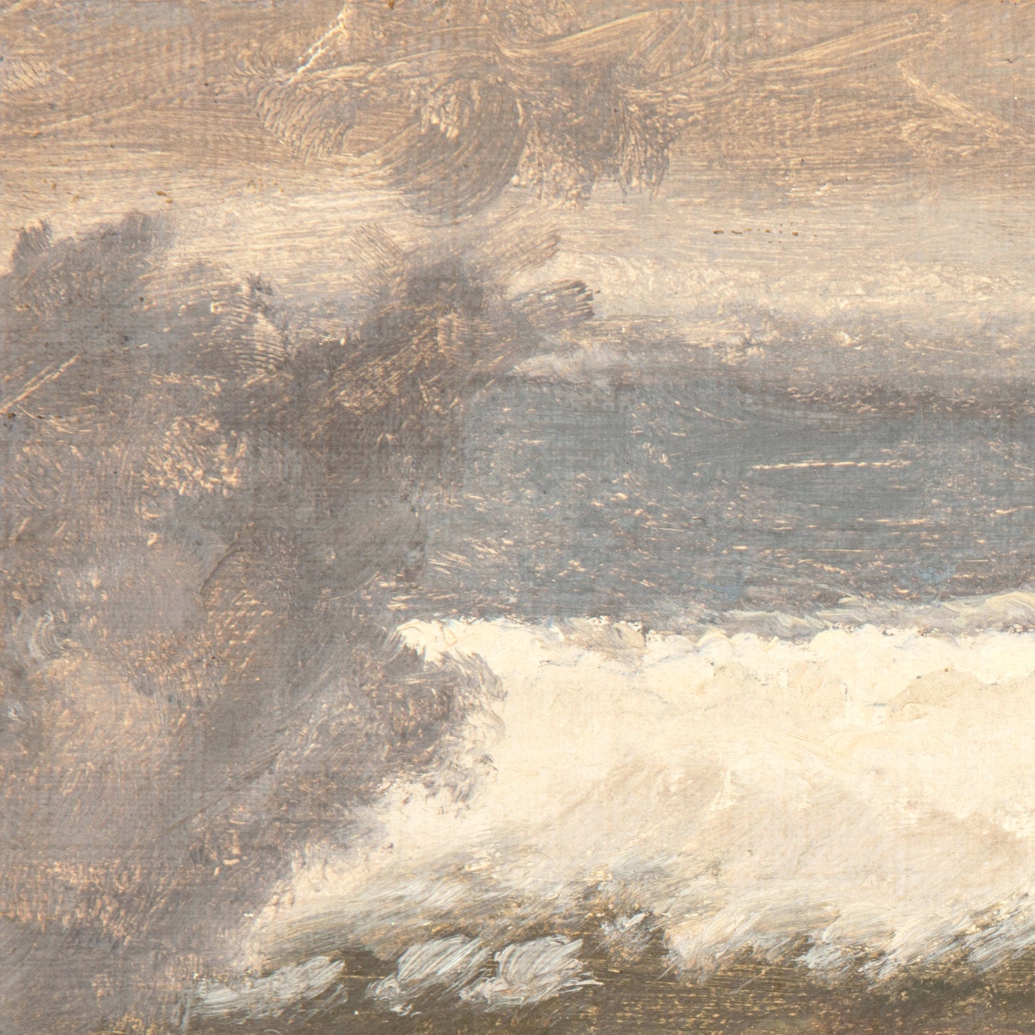 side view of Hudson River School – Clouds from the Catskills C. 1870 luxury Artwork